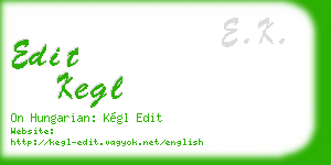 edit kegl business card